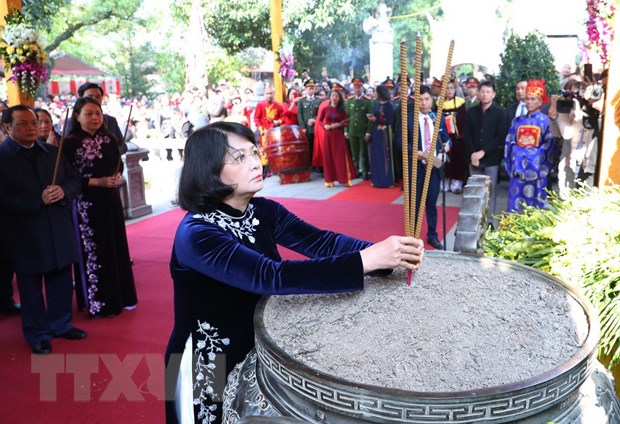 Lễ kỷ niệm 1980 năm khởi nghĩa Hai Bà Trưng tại huyện Mê Linh