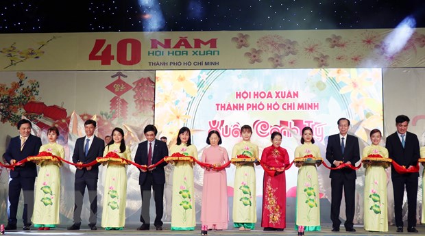 Khai mạc Hội hoa Xuân Thành phố Hồ Chí Minh Canh Tý 2020