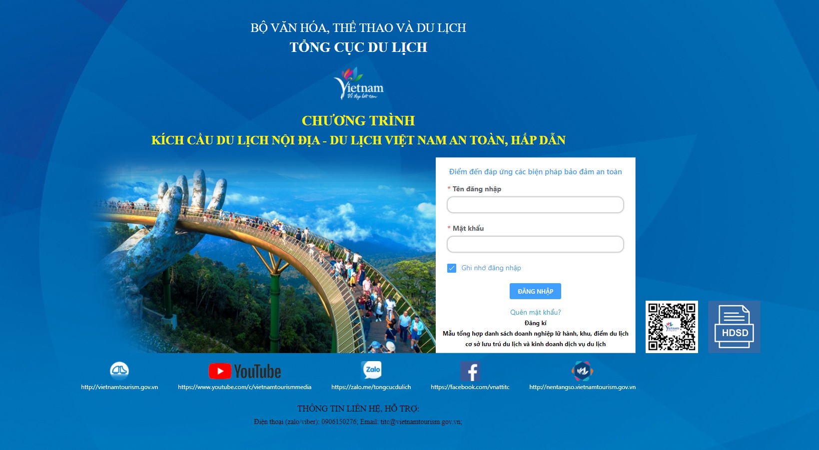 Hướng dẫn đăng ký và tự đánh giá an toàn COVID-19 trên website http://safe.tourism.com.vn