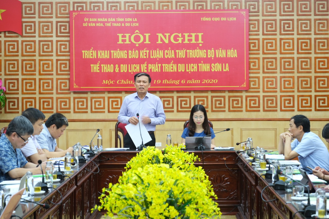 Phó Tổng cục trưởng Ngô Hoài Chung đề nghị Sơn La phát triển sản phẩm du lịch đặc thù, chú trọng yếu tố bền vững