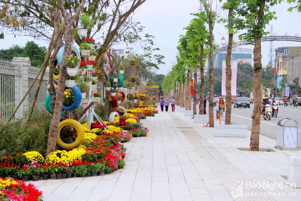 Nghệ An: TP.Vinh sẽ xây dựng vườn hoa nghệ thuật và đài phun nước tại phố đi bộ