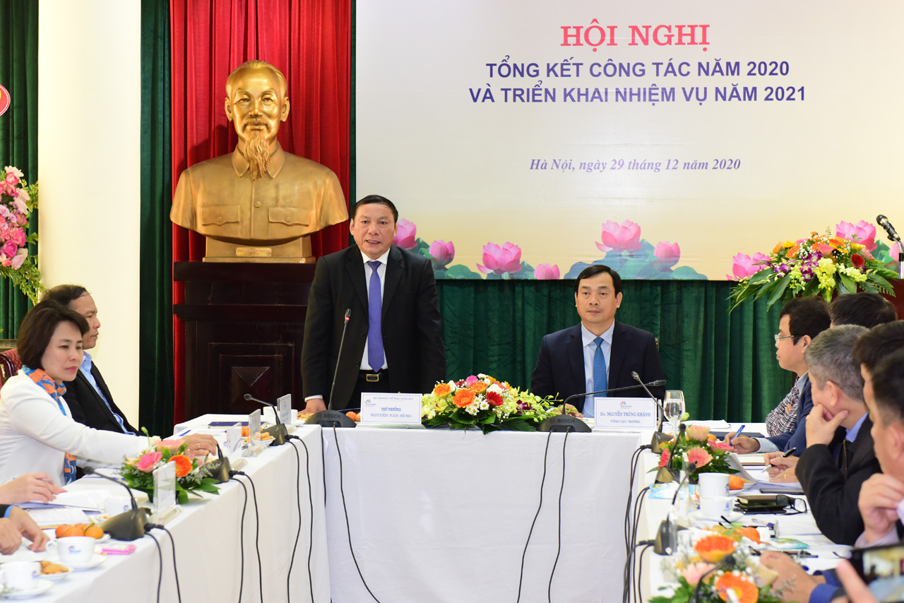 Hội nghị tổng kết công tác năm 2020 và triển khai nhiệm vụ năm 2021 của Tổng cục Du lịch
