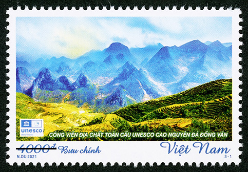 Giới thiệu nét đẹp Công viên địa chất toàn cầu qua tem