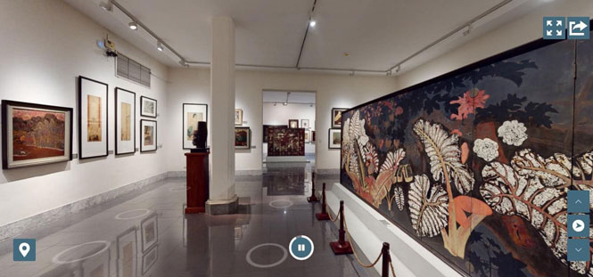 Thưởng lãm trực tuyến tác phẩm của nghệ sĩ Bảo tàng Mỹ thuật Việt Nam