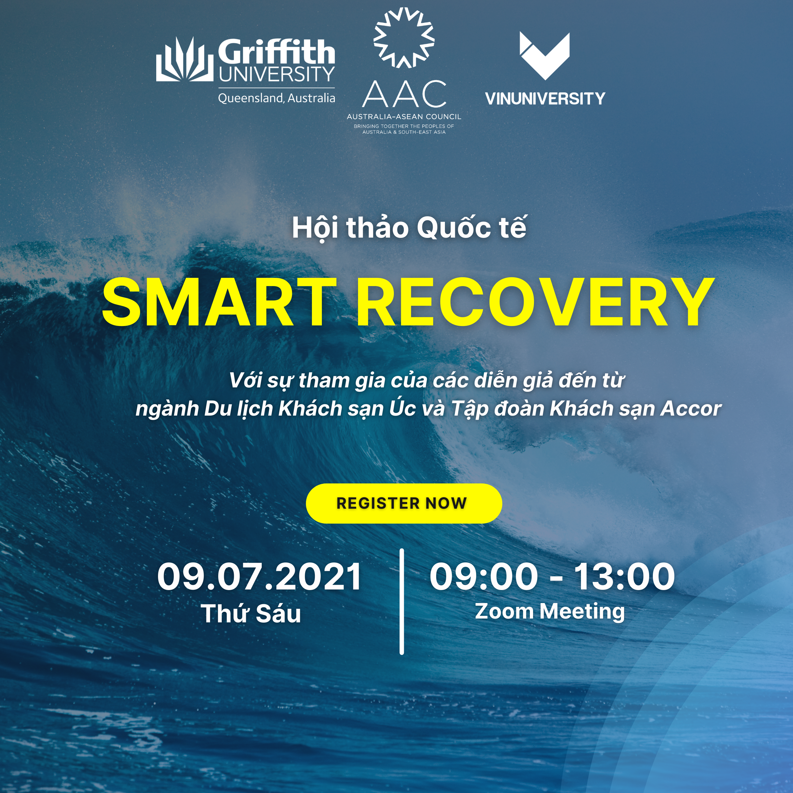 Mời tham dự Hội thảo Smart Recovery về phục hồi du lịch và khách sạn sau COVID-19