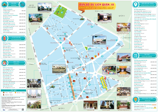 Giới thiệu bản đồ du lịch quận 10 (TP. Hồ Chí Minh)
