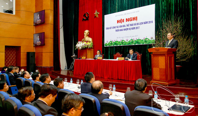 Thủ tướng Nguyễn Xuân Phúc dự hội nghị tổng kết công tác văn hóa, thể thao và du lịch năm 2016