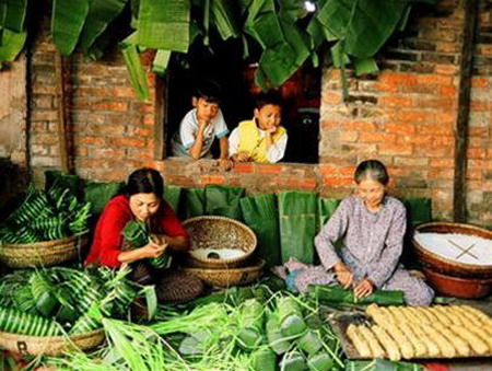 Bánh tét làng Chuồn (Thừa Thiên Huế): mang đậm nét văn hóa dân tộc