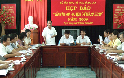 Tuyên Quang: Họp báo công bố Tuần Văn hóa - Du lịch 'Về với xứ Tuyên' năm 2009