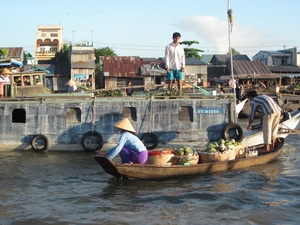 Chợ nổi Cần Thơ. (Ảnh: Vũ Hà/Vietnam+)