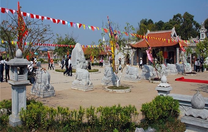 Khu Đền Hai Bà Trưng, huyện Mê Linh. Ảnh: melinh.hanoi.gov.vn