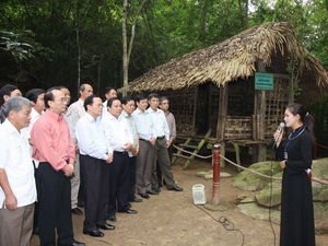 Lán Nà Lừa thuộc Khu di tích lịch sử Tân Trào huyện Sơn Dương. (Ảnh: Trọng Đức/TTXVN)