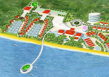 Phối cảnh khu nghỉ dưỡng khổng lồ của Vinconstec