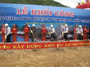 Quang cảnh lễ khởi công. (Ảnh Viết Ý/TTXVN)